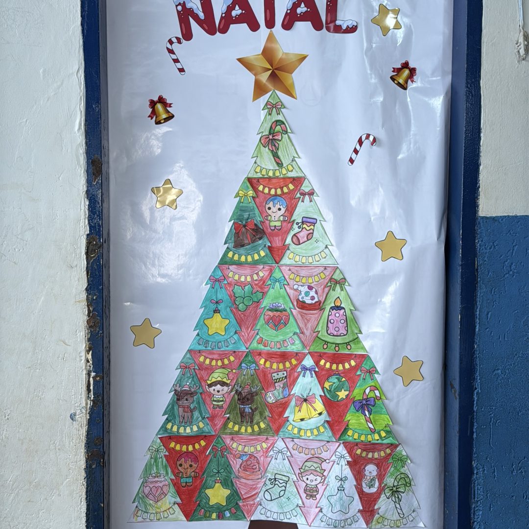 Painel mosaico de natal