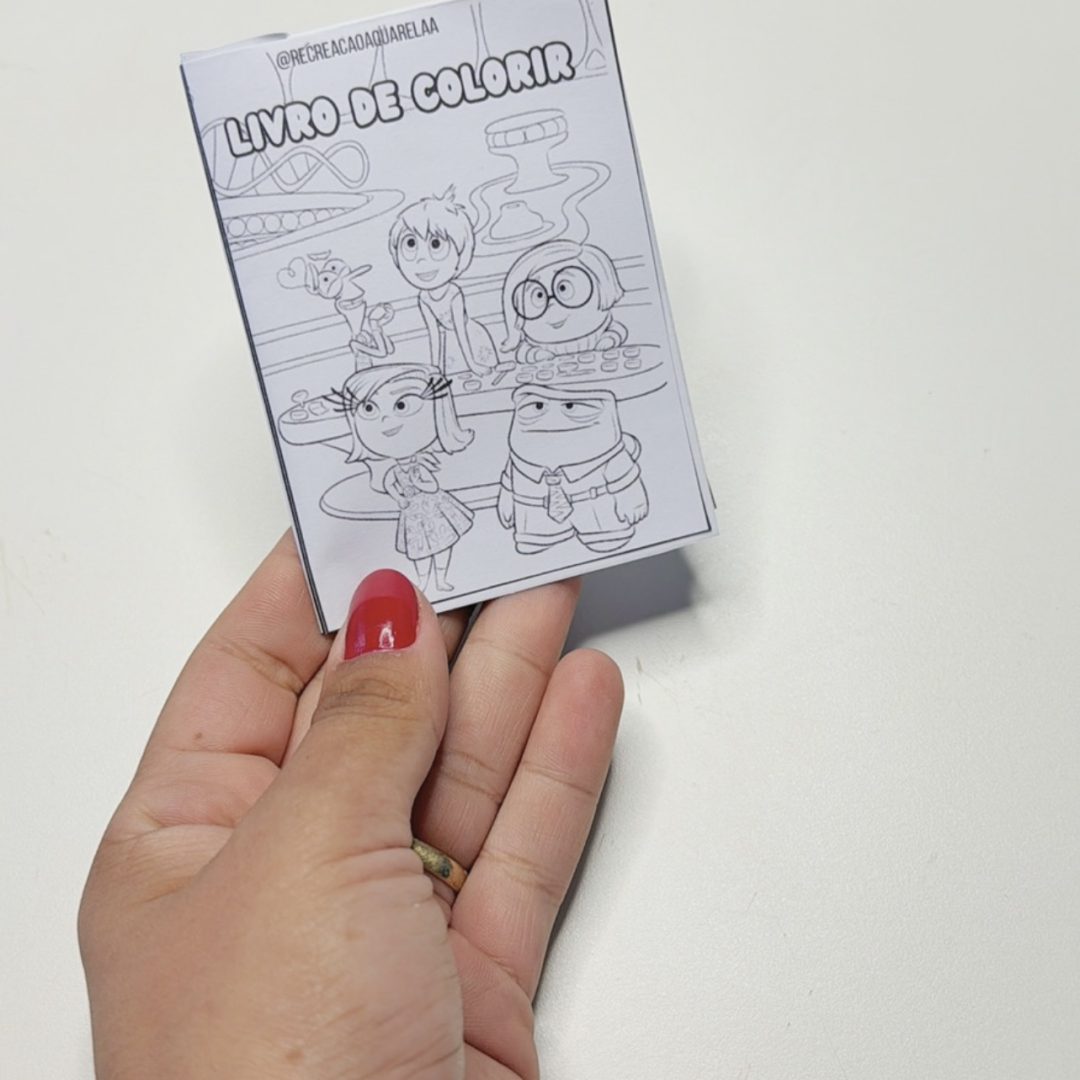 Livro de colorir das emoções