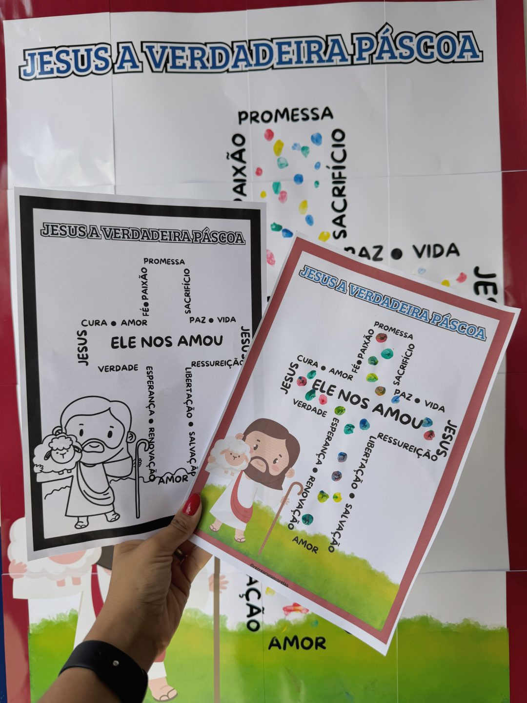 Cartaz colaborativo Páscoa - Imagem 5