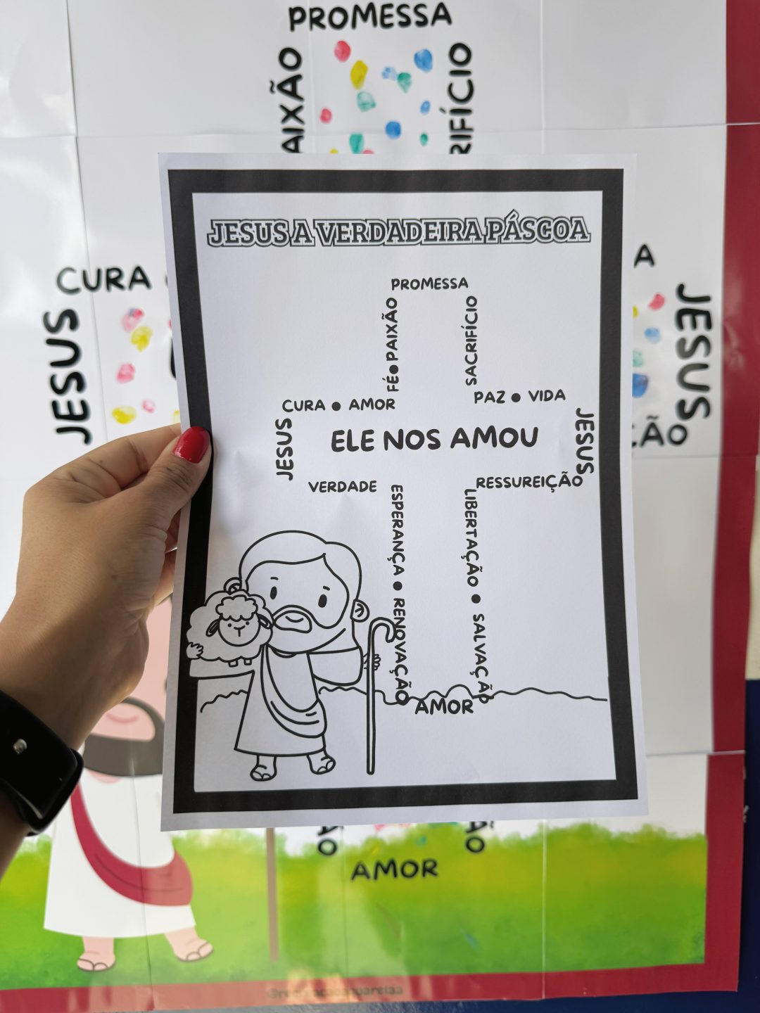Cartaz colaborativo Páscoa - Imagem 6
