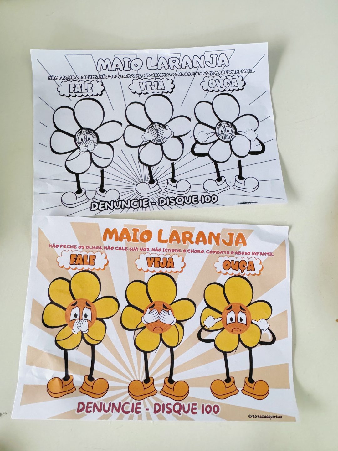 Painel interativo maio laranja - Imagem 2