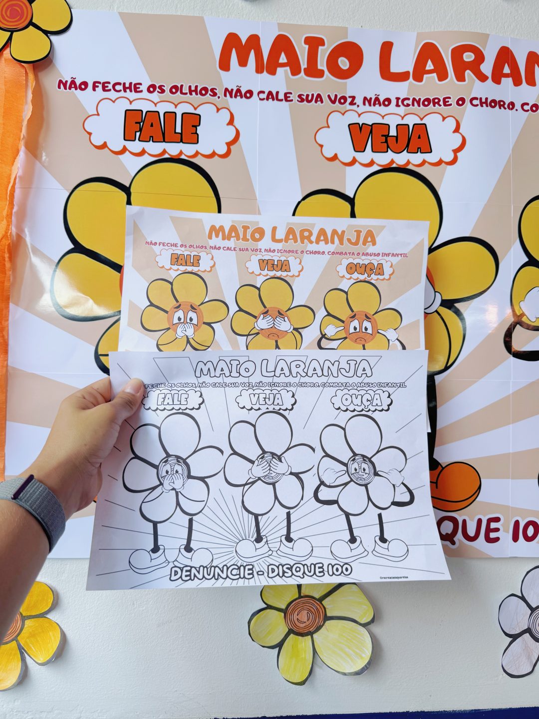 Painel interativo maio laranja - Imagem 4