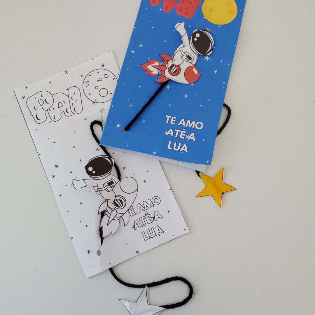 CARTÃO DIA DOS PAIS ASTRONAUTA