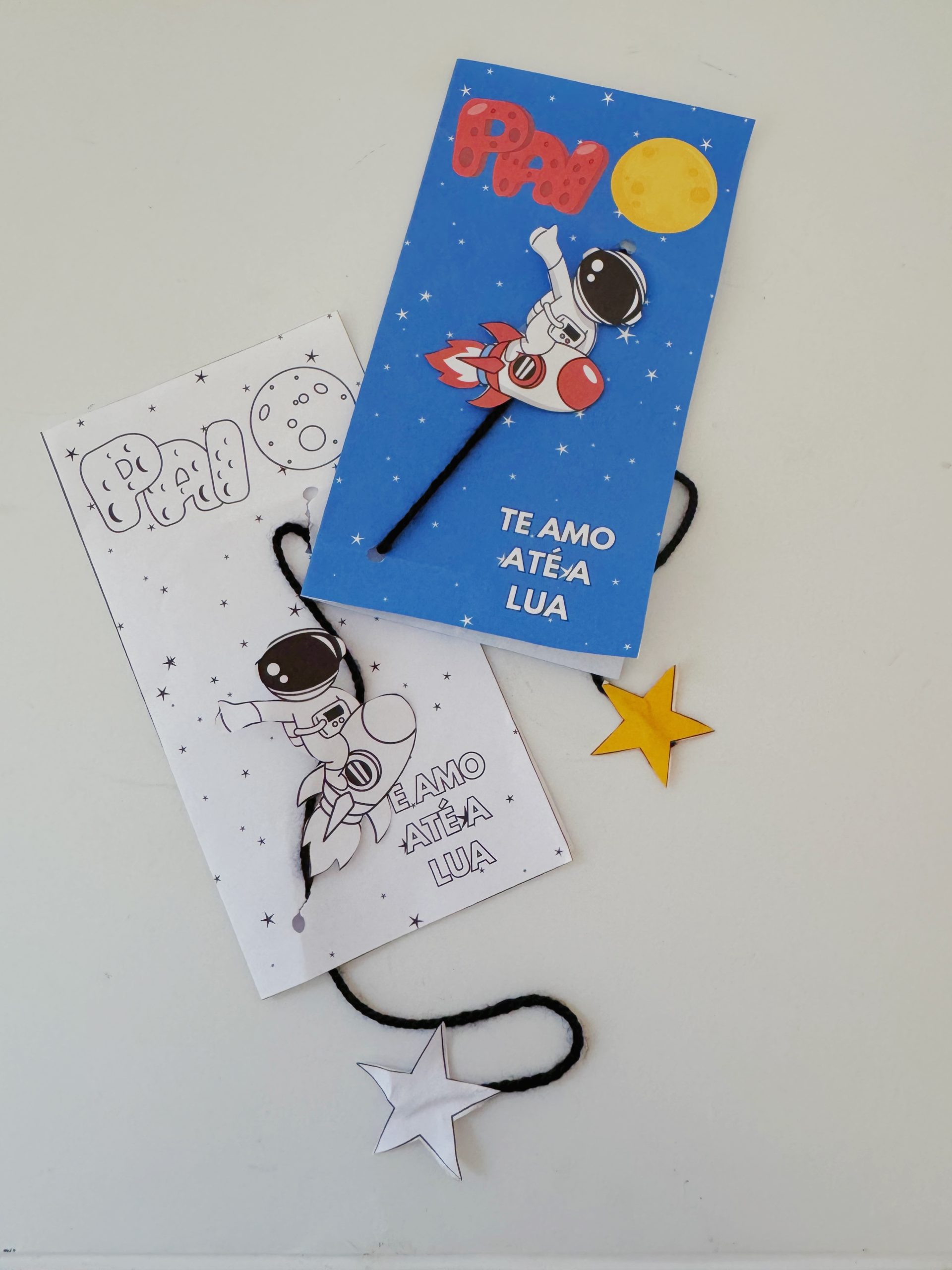 CARTÃO DIA DOS PAIS ASTRONAUTA