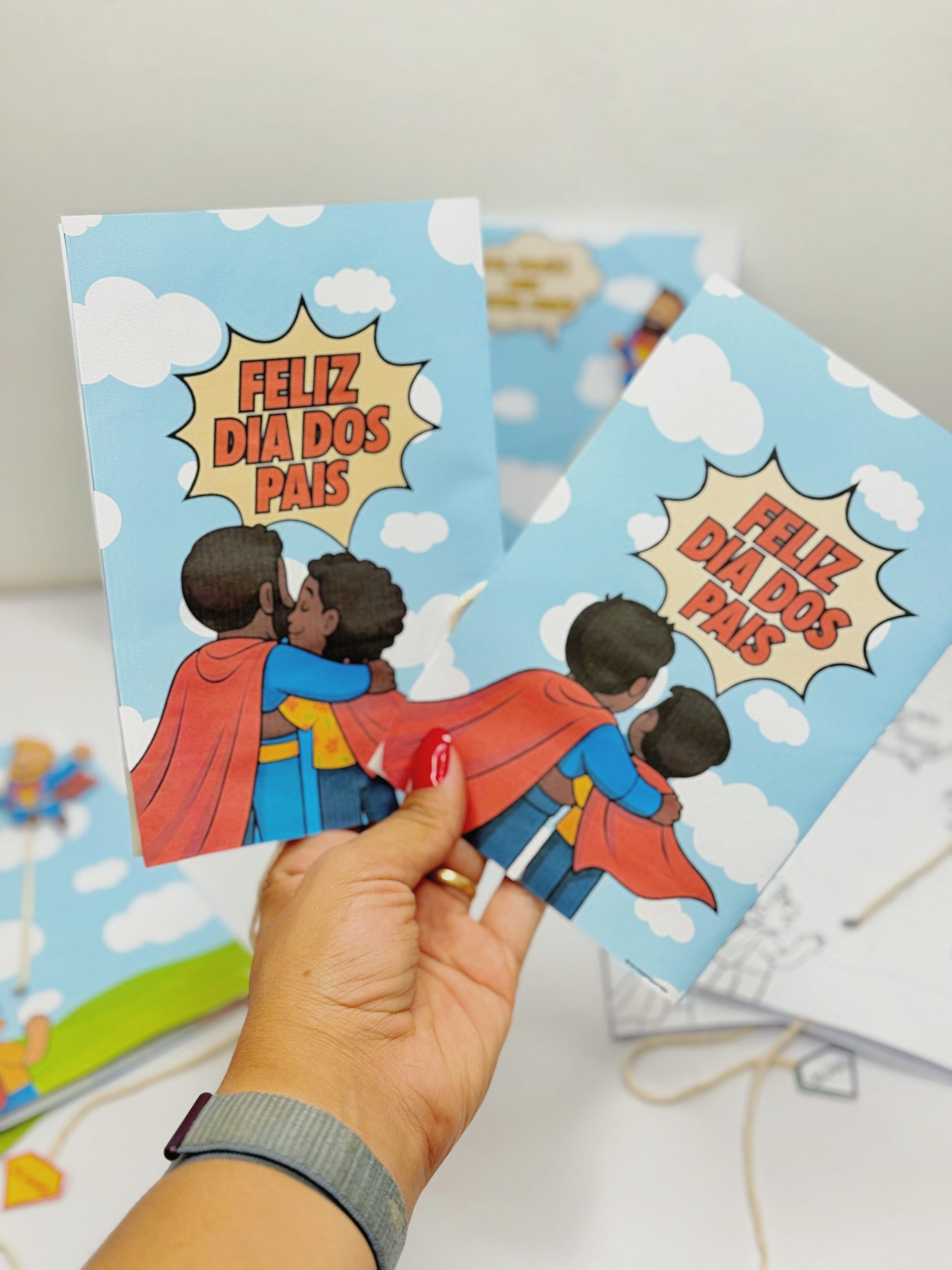 CARTÃO DIA DOS PAIS HERÓI - Imagem 2