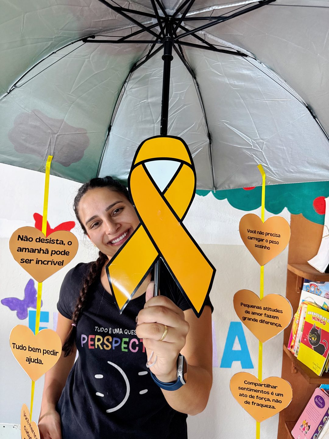 Guarda chuva setembro amarelo - Imagem 3