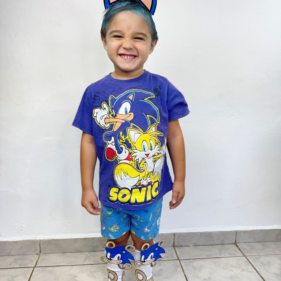 Cabelo e meia maluca Sonic