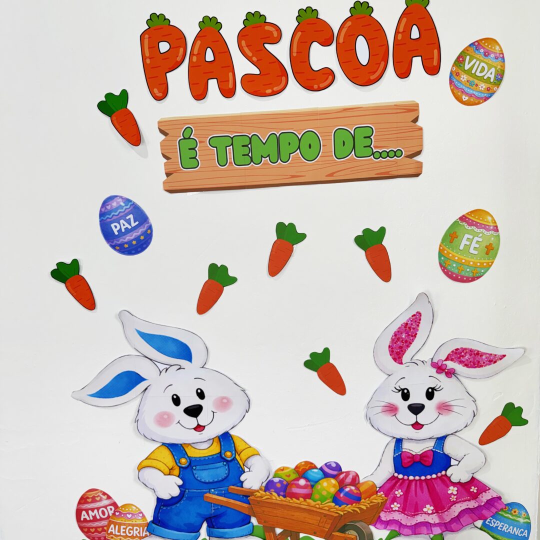 Painel coelho da páscoa