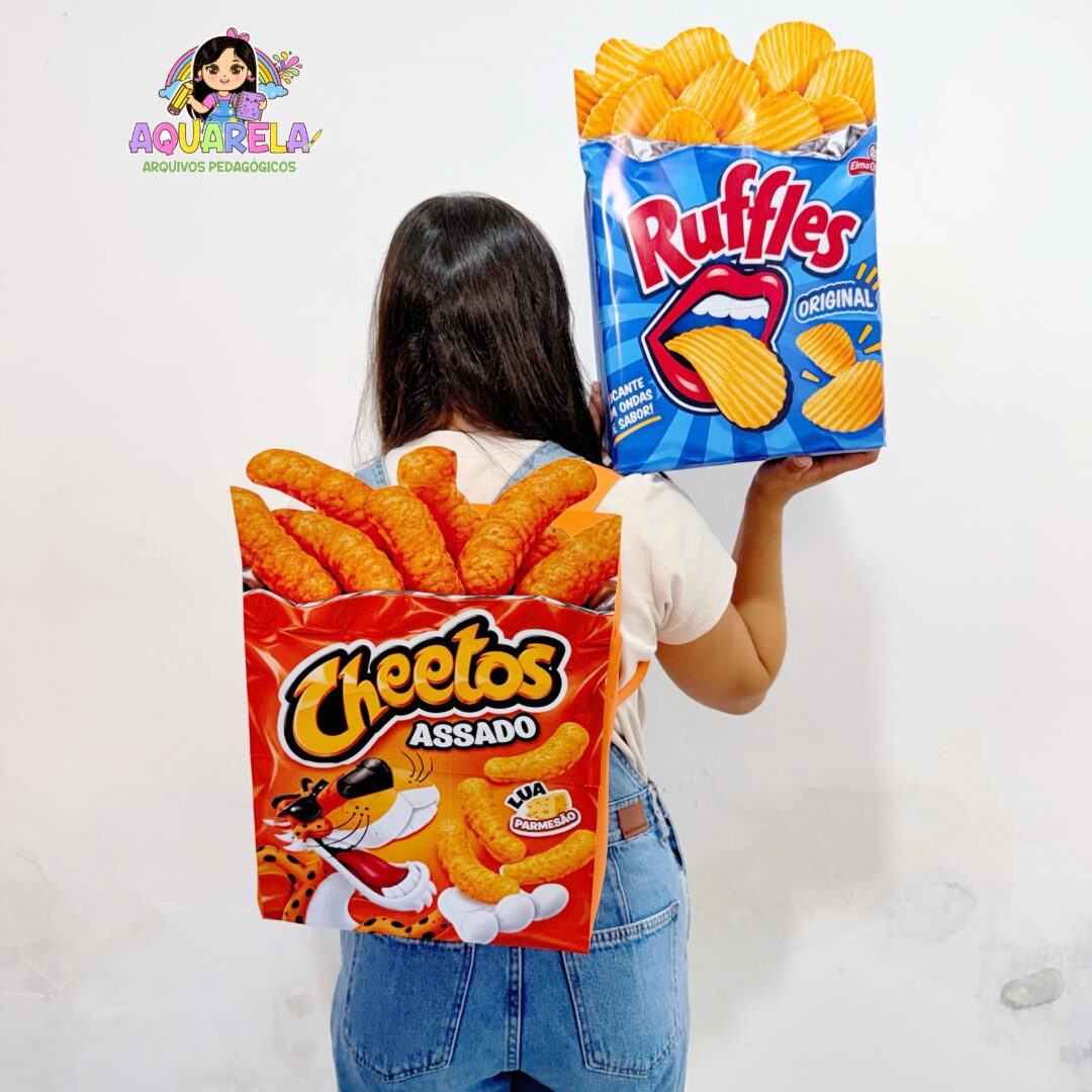 Kit Mochila Maluca Salgadinhos | Ruffles e Cheetos
