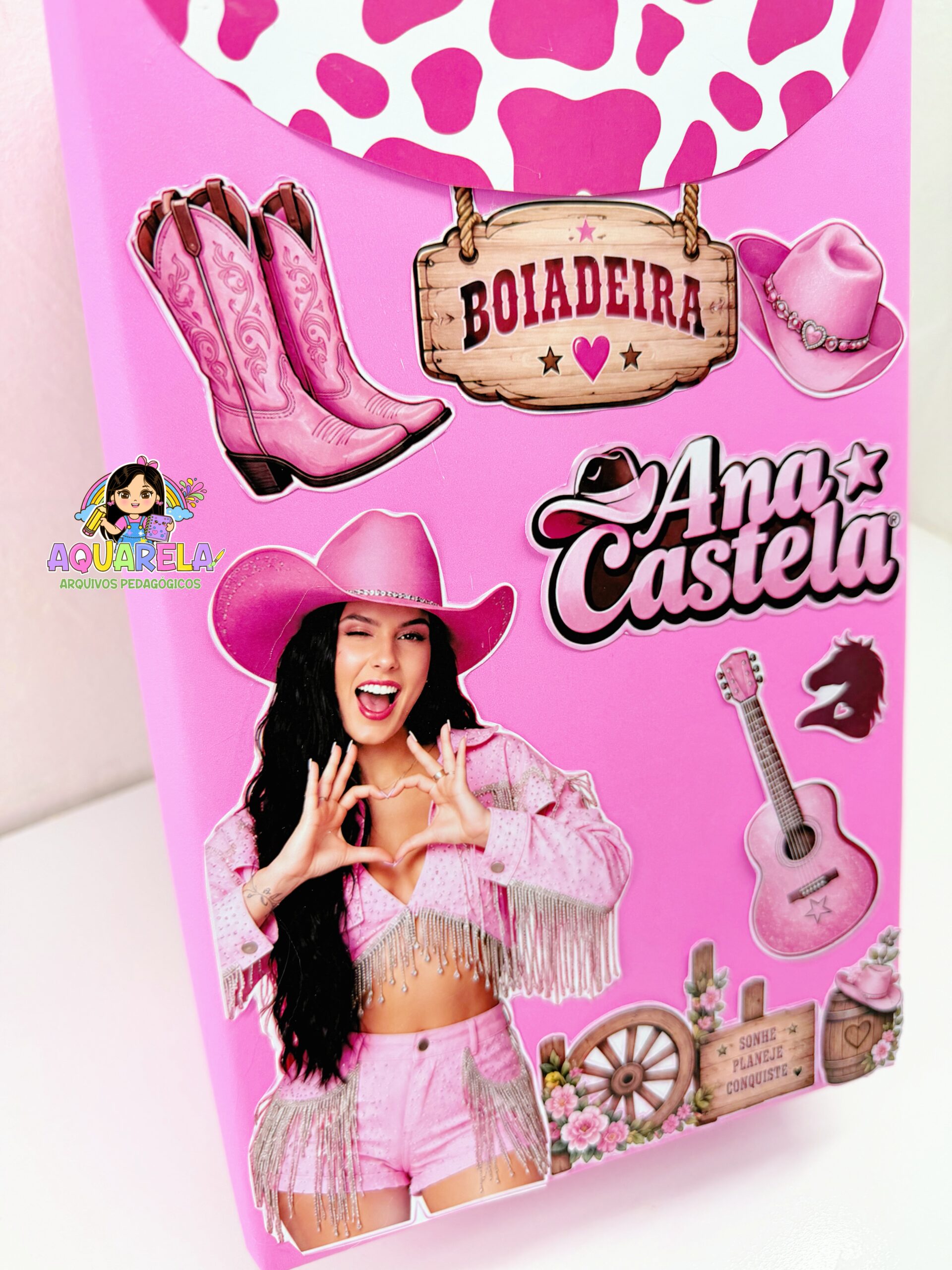 Kit Digital Mochila Maluca Boiadeira Rosa - Imagem 2