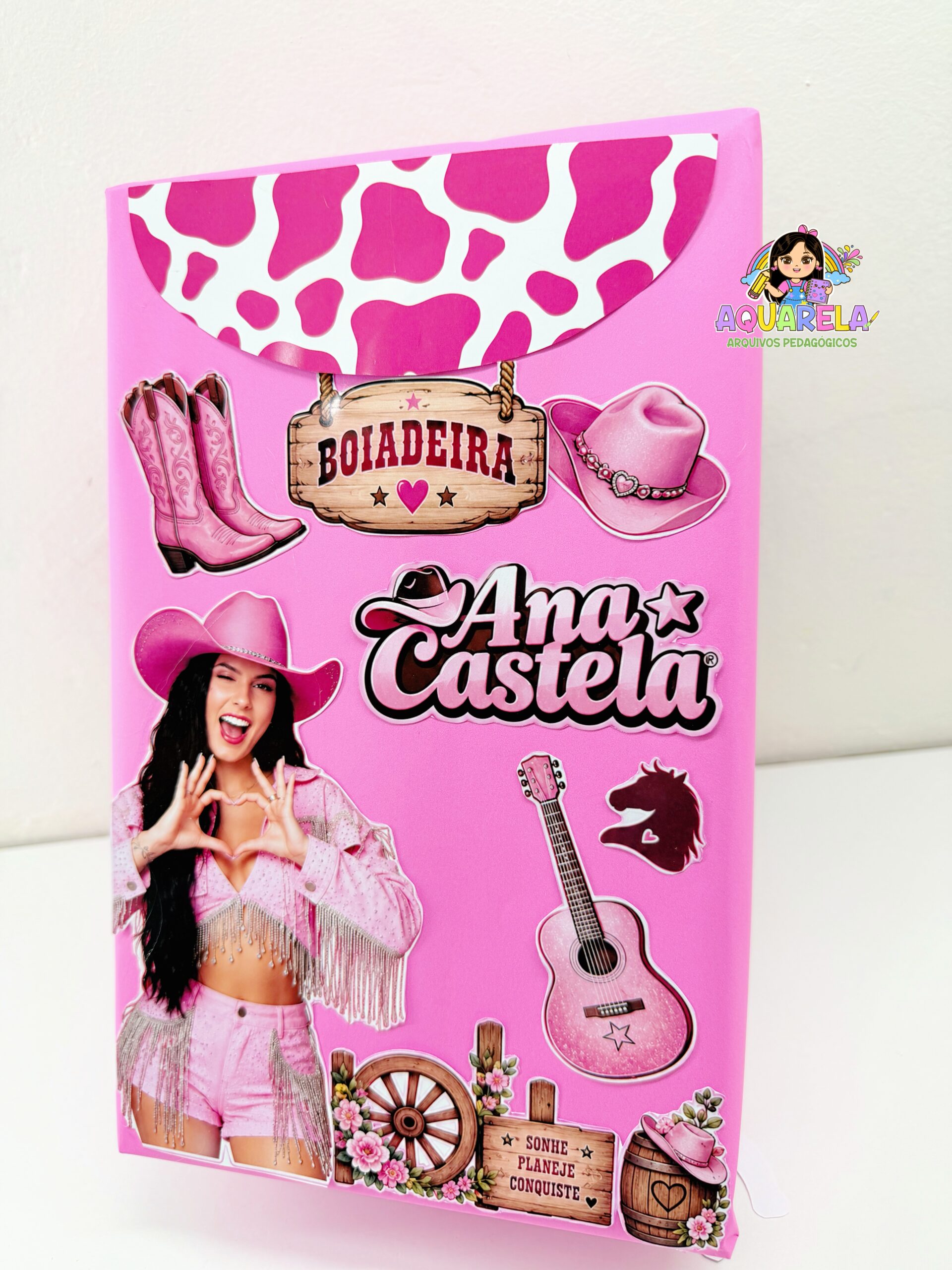 Kit Digital Mochila Maluca Boiadeira Rosa - Imagem 3