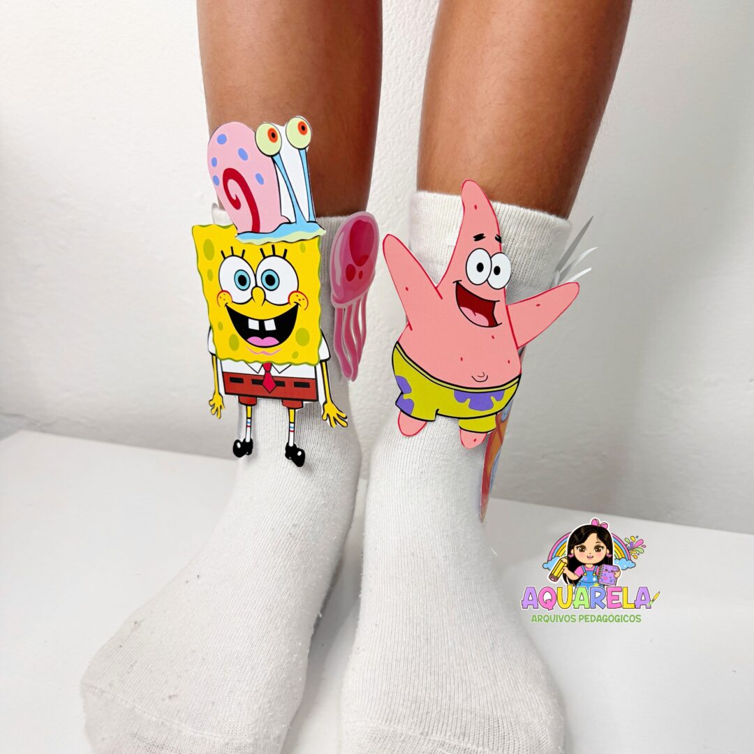 Meia Maluca Bob Esponja