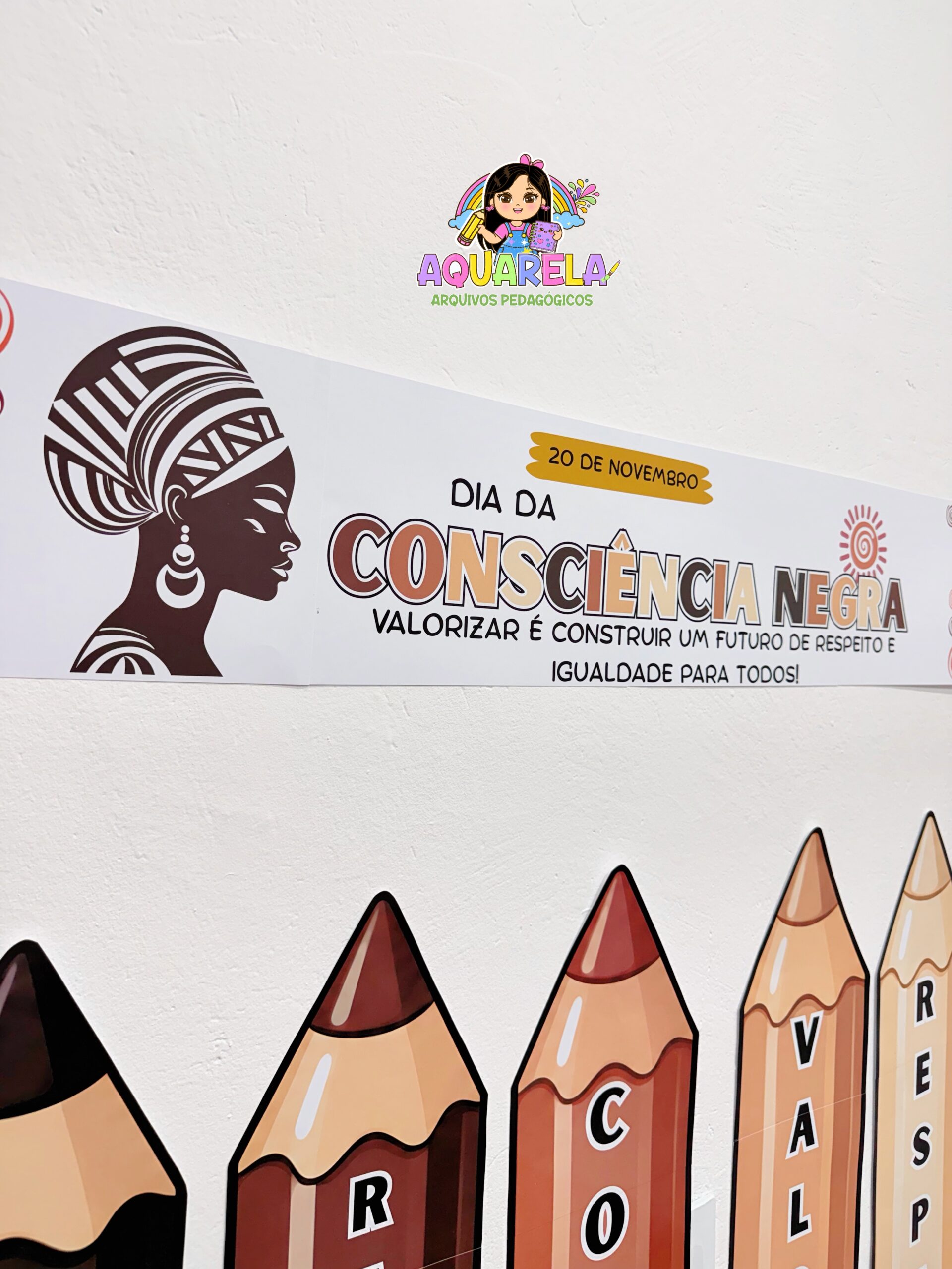 Kit Painel Consciência Negra | Lápis Tons de Pele - Imagem 2