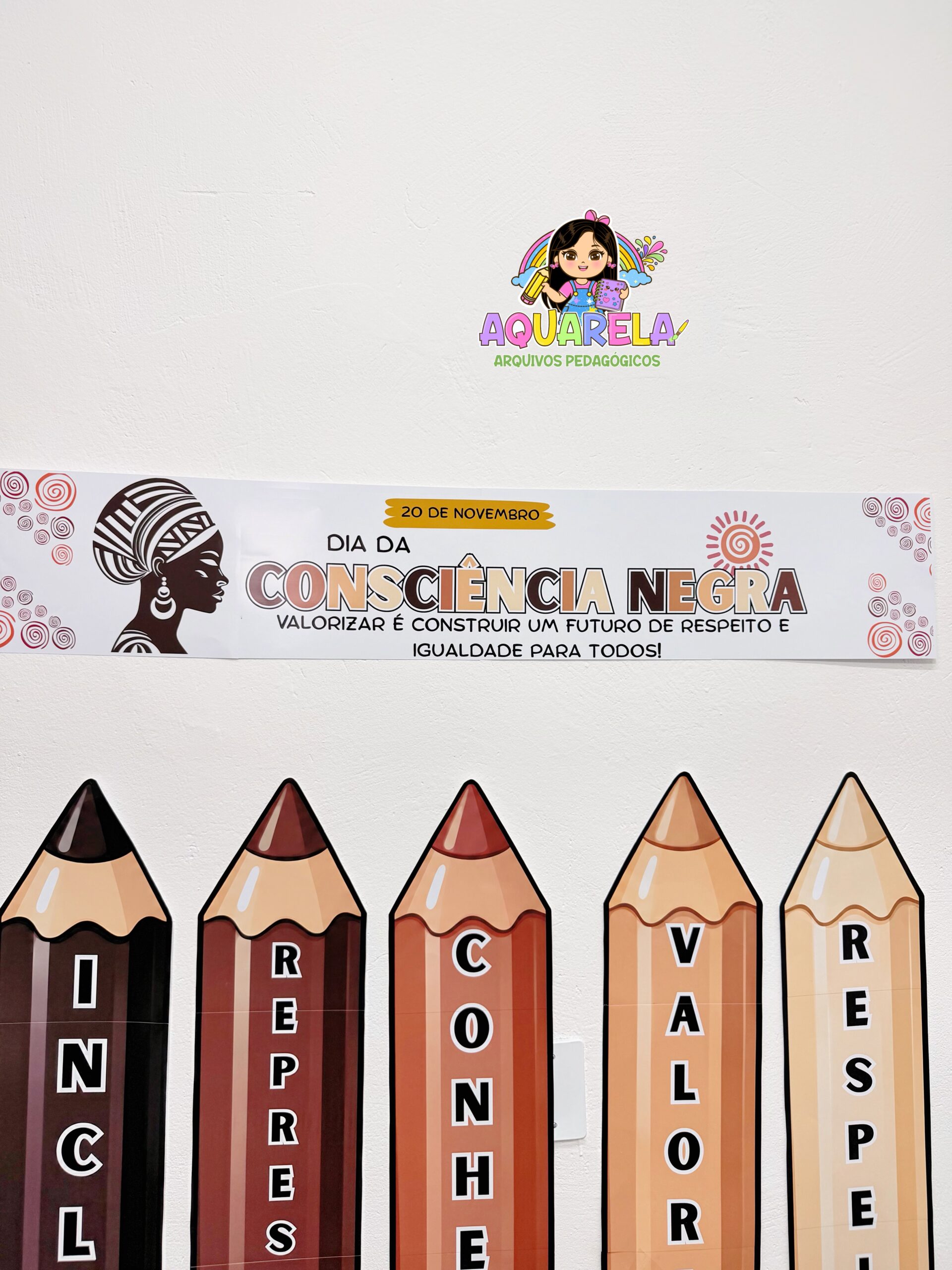 Kit Painel Consciência Negra | Lápis Tons de Pele - Imagem 3
