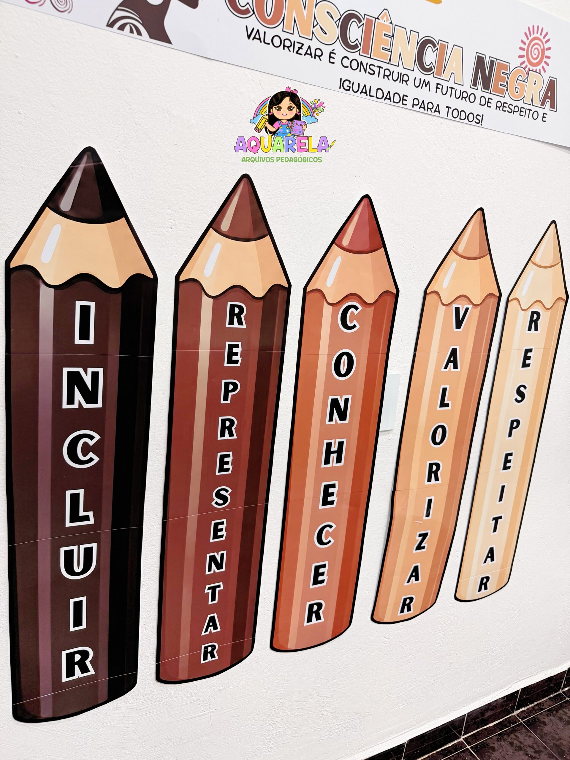 Kit Painel Consciência Negra | Lápis Tons de Pele - Imagem 5