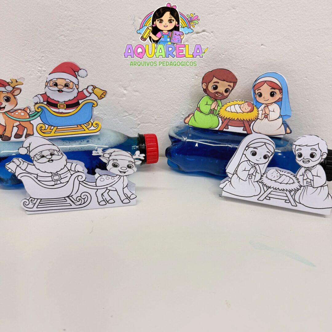 Natal Encantado Garrafinhas Sensoriais.